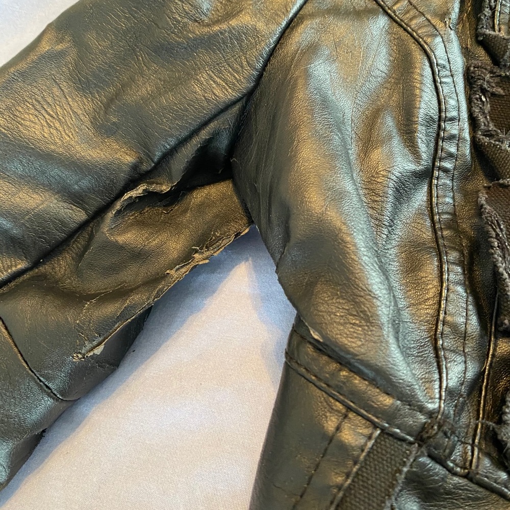 VINTAGE 2004 JOUJOU TODDLERS LEATHER JACKET - Picture 7 of 13
